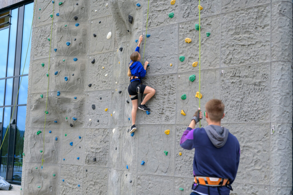 Klettern im BLSv Sportcamp Nordbayern